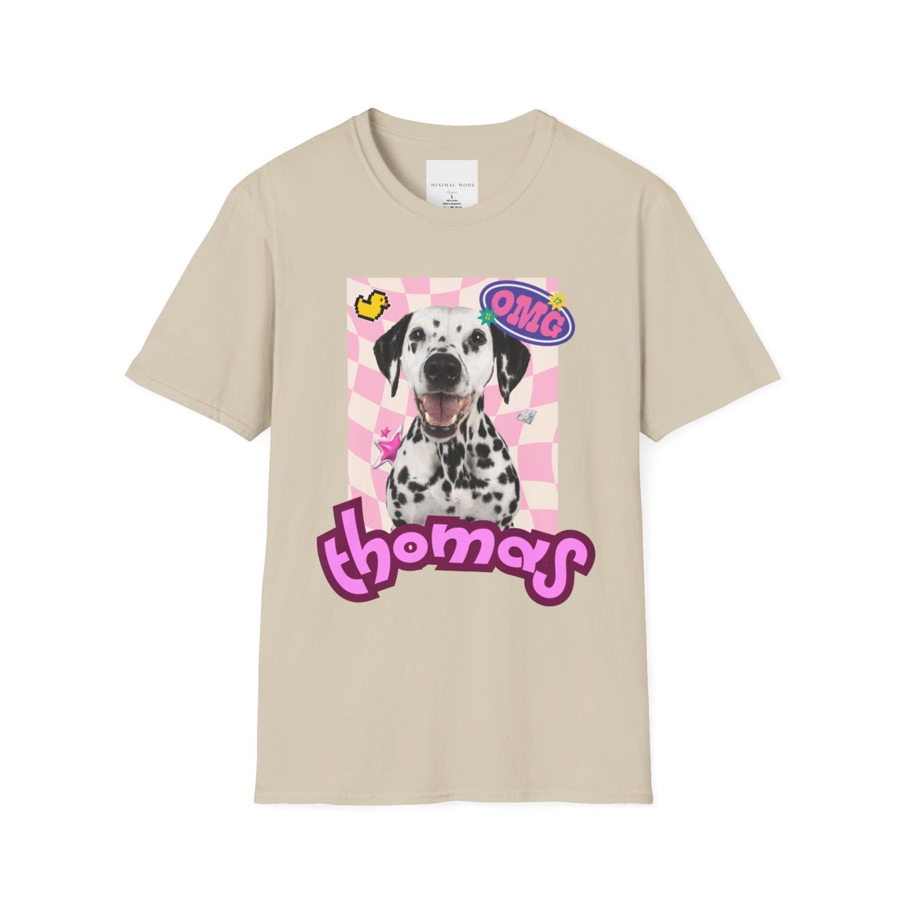 春のビンテージ風ペットカスタマイズTシャツ ドーパミンコレクション、スウェットシャツ、パーカー-welikecustom-MJ