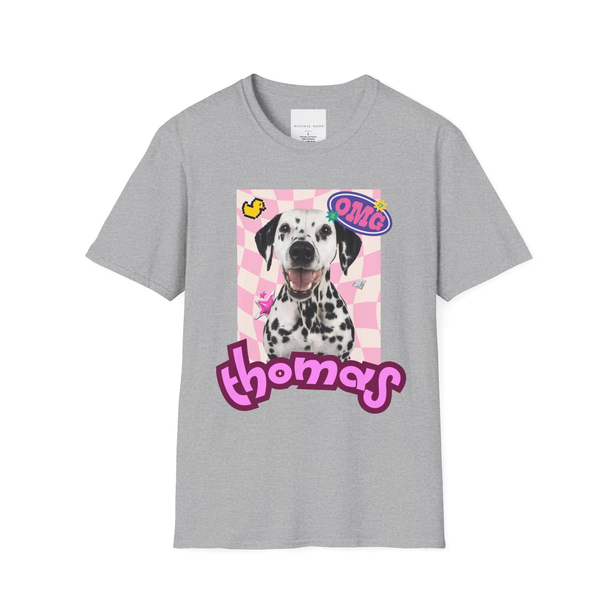 春のビンテージ風ペットカスタマイズTシャツ ドーパミンコレクション、スウェットシャツ、パーカー-welikecustom-MJ