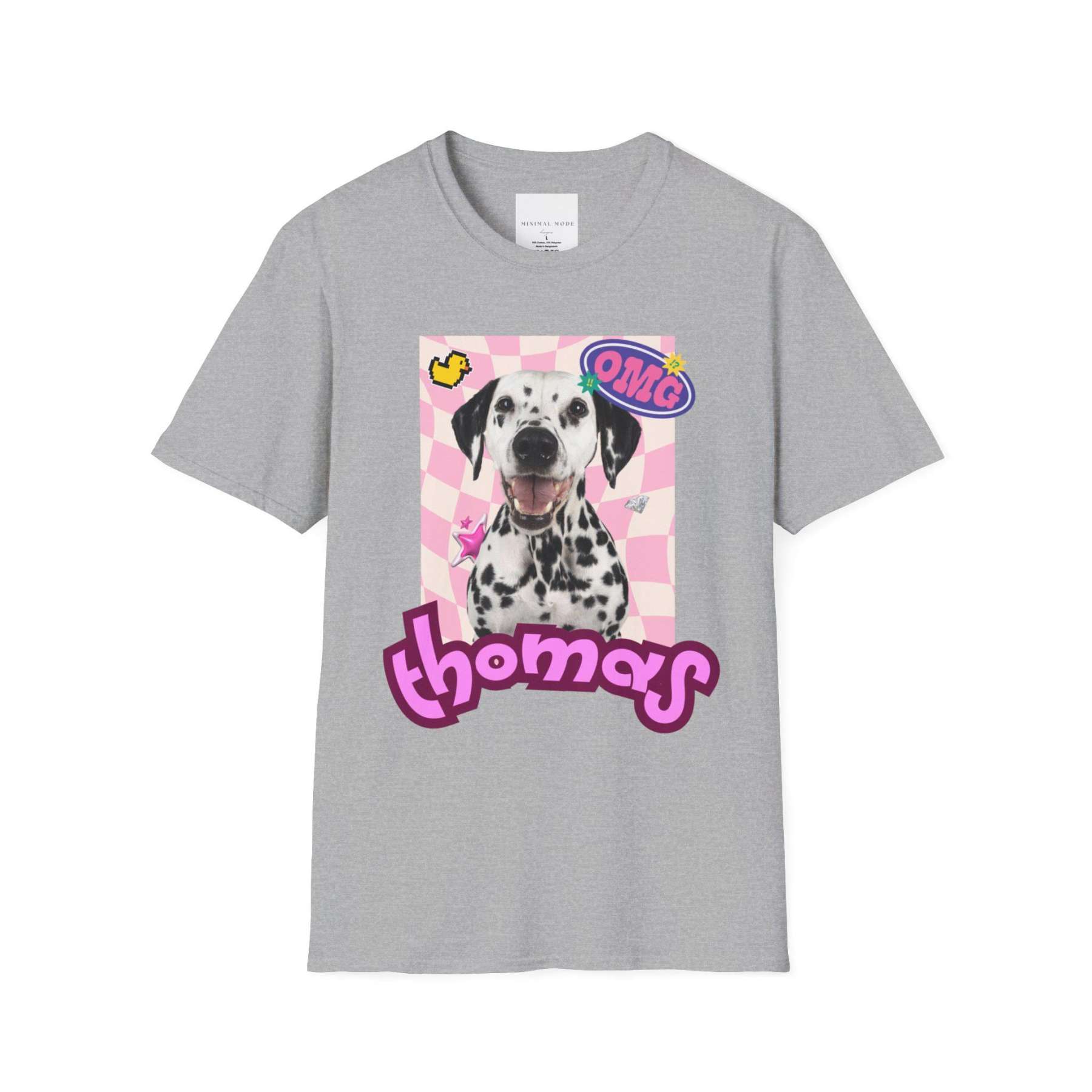 春のビンテージ風ペットカスタマイズTシャツ ドーパミンコレクション、スウェットシャツ、パーカー-welikecustom-MJ