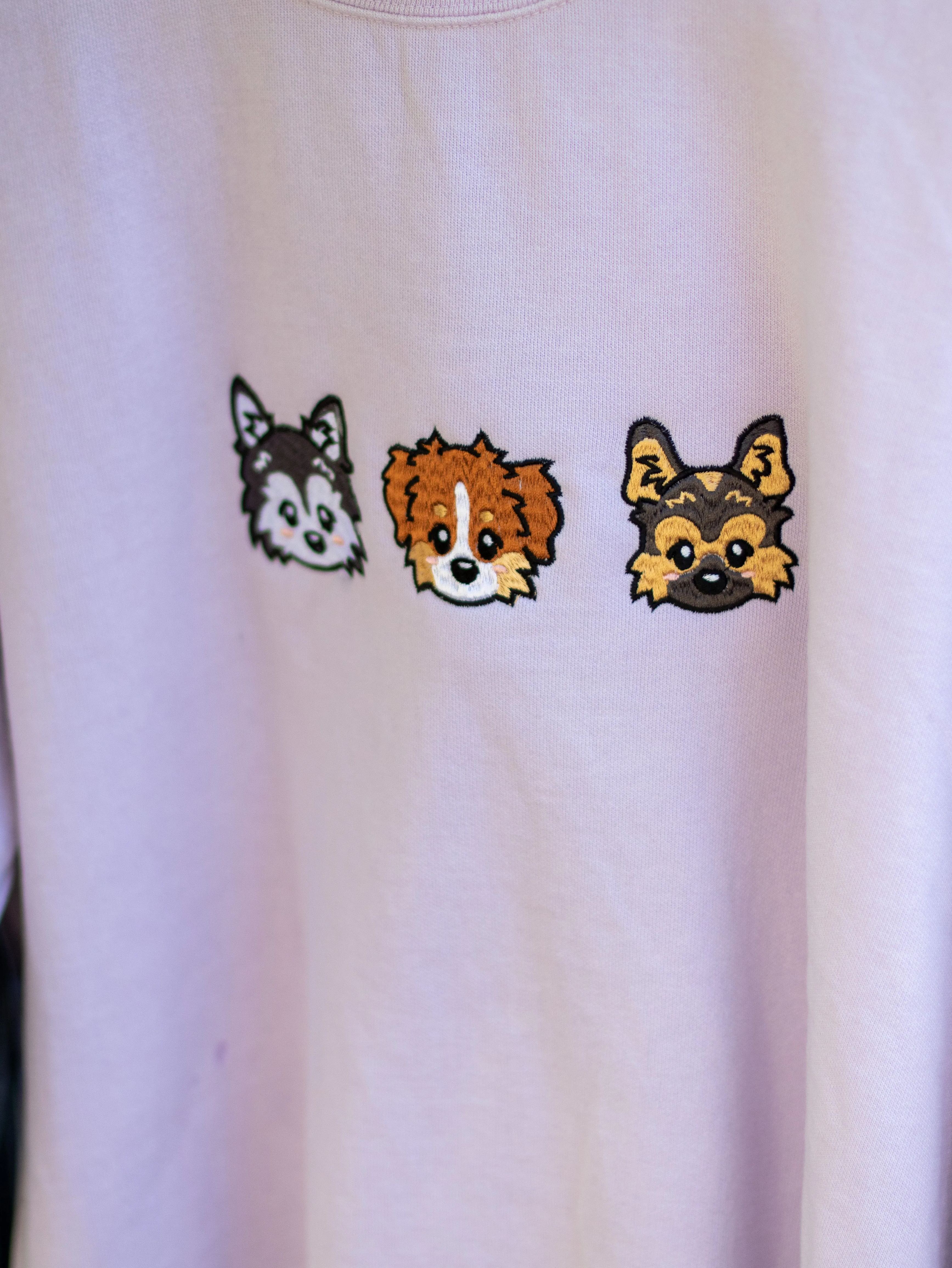 カスタム刺繡漫画ペットポートレートTシャツ、トレーナー、パーカ-welikecustom-MJ