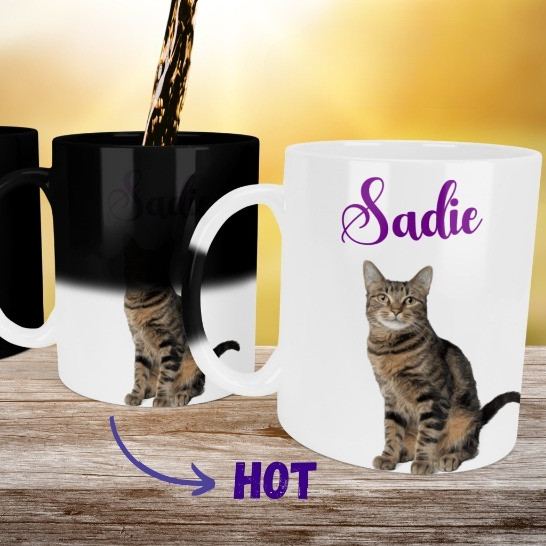 カスタムペット写真の色が変わるマグカップ、パーソナライズされた犬猫マジックコーヒーカップ、ペット愛好家へのユニークなギフト-welikecustom-MJ