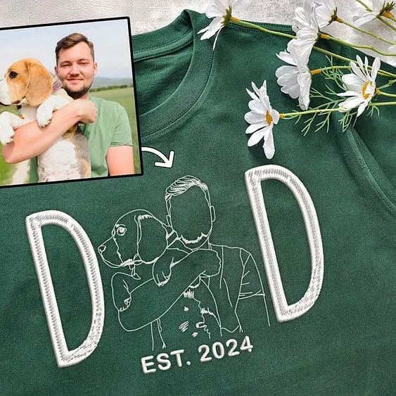 オーダーメイド ペットシルエットプリント スウェットシャツ（名前/写真入り）｜ペットとお揃いカスタムデザイン-welikecustom-MJ