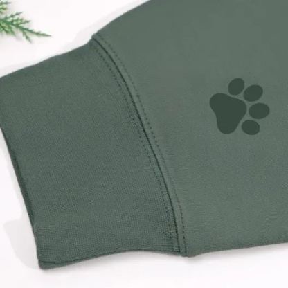 ペットの名前入りカスタムプレミアム手作りペット写真刺繍クリスマスTシャツスウェットシャツパーカー-welikecustom-MJ