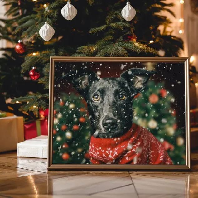 カスタムペット写真クリスマスセーターコレクションポートレート-welikecustom-MJ