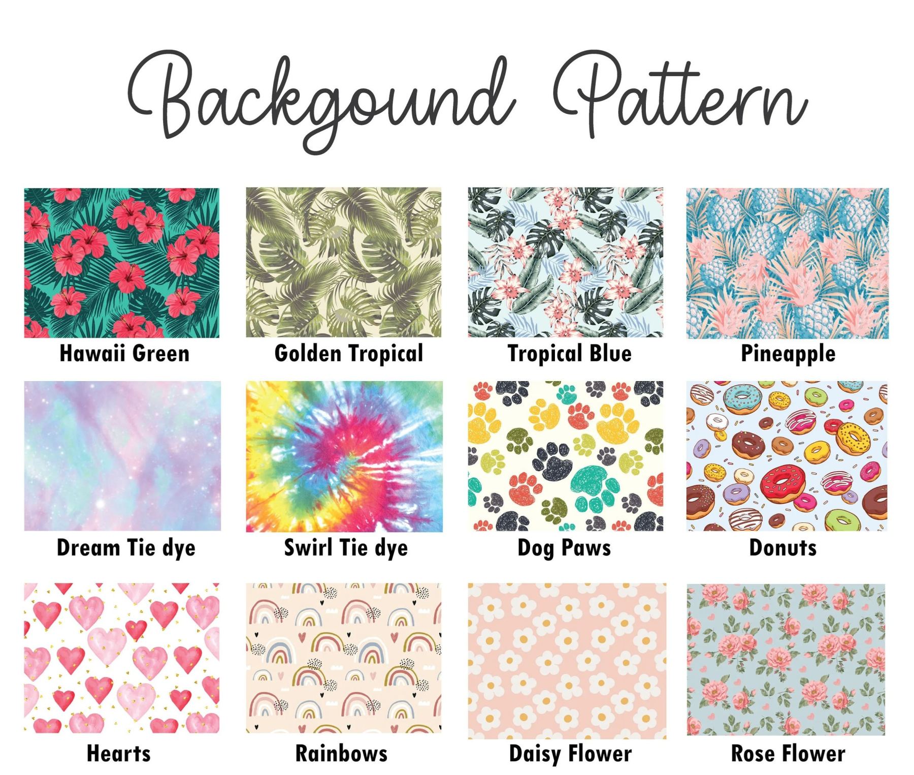 「水彩ハワイ」フォトカスタム ビーチタオル-welikecustom-MJ