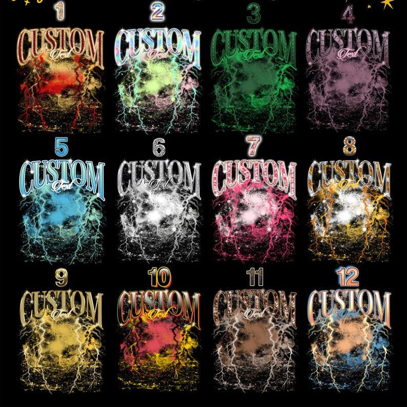 レトロ雷光都市ペットプリントTシャツ/スウェット/パーカー - 夜景と愛犬・愛猫の融合-welikecustom-MJ