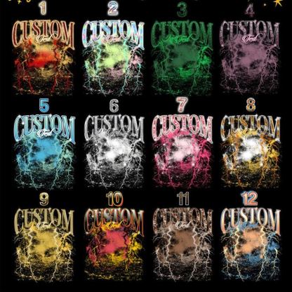 レトロ雷光都市ペットプリントTシャツ/スウェット/パーカー - 夜景と愛犬・愛猫の融合-welikecustom-MJ