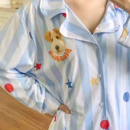 「2」ペット写真カスタム ホームパジャマ