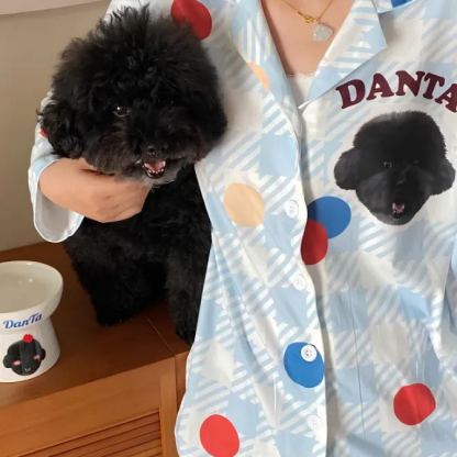 「8」ペット写真カスタム ホームパジャマ