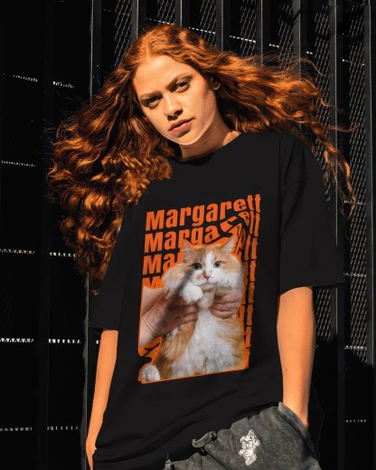 ペット写真カスタムプリント ヴィンテージファッションTシャツ／スウェット／パーカー-welikecustom-MJ