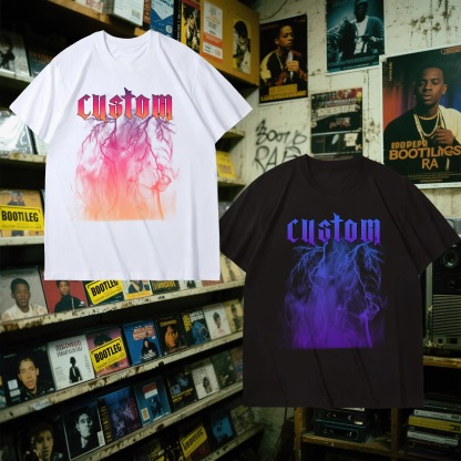 ゴシック風ペット写真プリント T シャツ、スウェット、パーカー-welikecustom-MJ