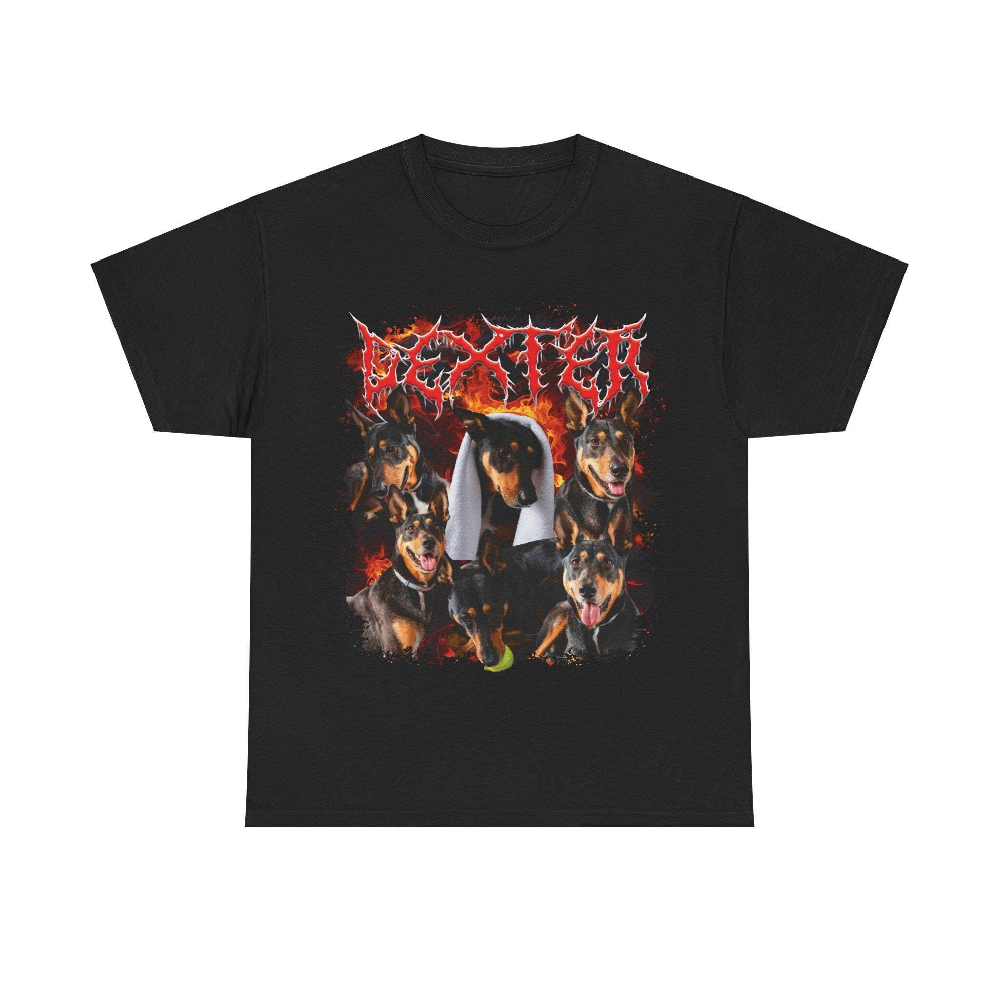 ヘビーメタル風ペットプリントTシャツ/スウェット/パーカー - 反逆のヴィンテージスタイル-welikecustom-MJ