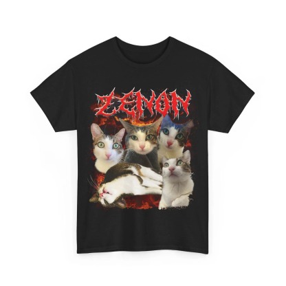 ヘビーメタル風ペットプリントTシャツ/スウェット/パーカー - 反逆のヴィンテージスタイル-welikecustom-MJ