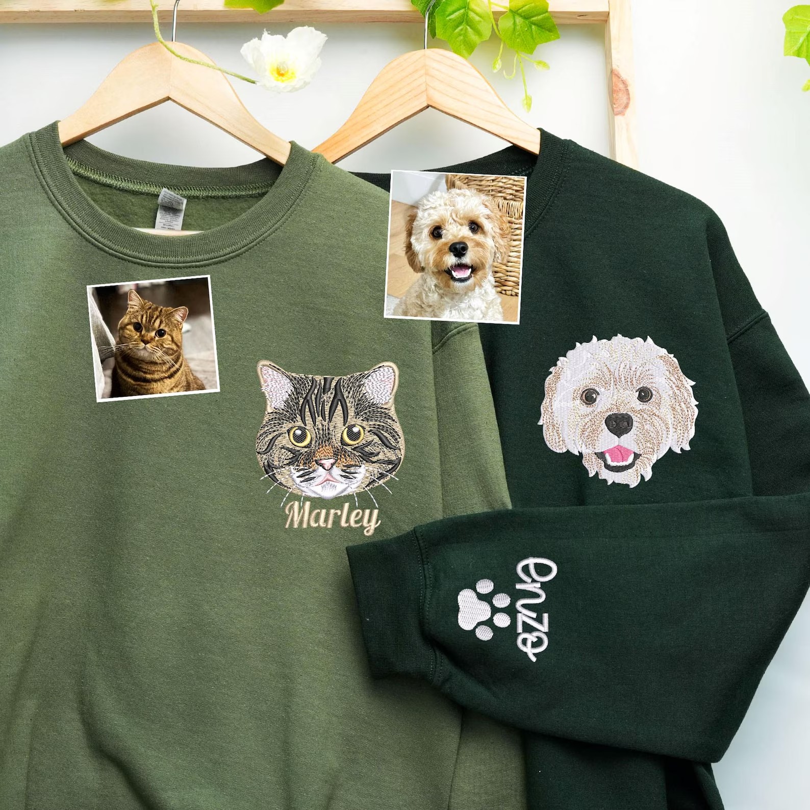 カスタム刺繍ペットスウェットシャツ - ペット愛好家への完璧なパーソナライズギフト