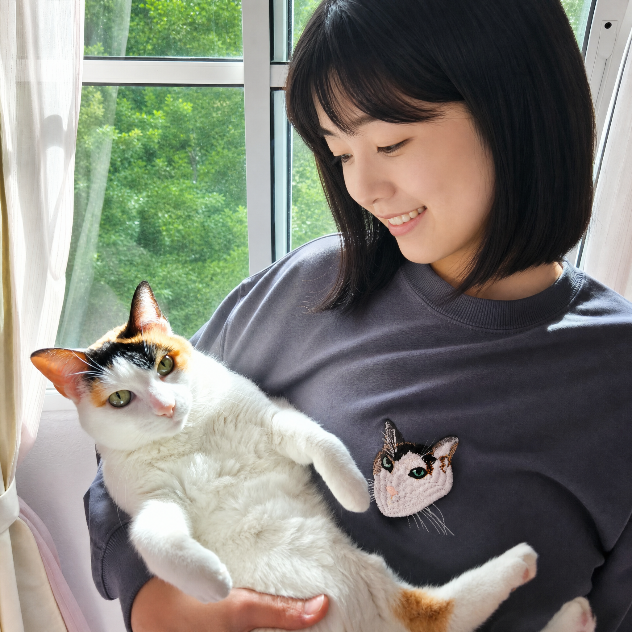 カスタム刺繍ペットスウェットシャツ - ペット愛好家への完璧なパーソナライズギフト