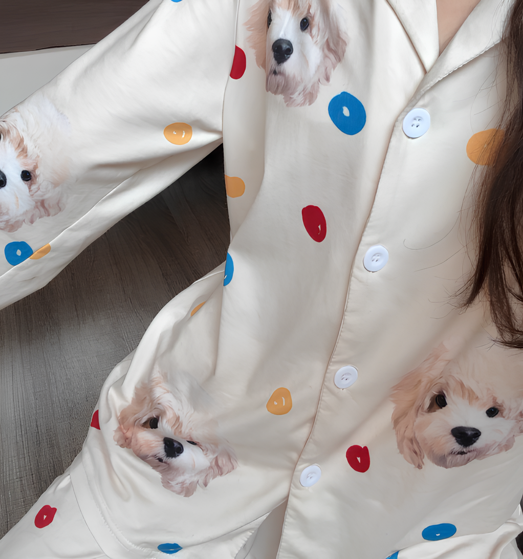 「10」ペット写真カスタム ホームパジャマ