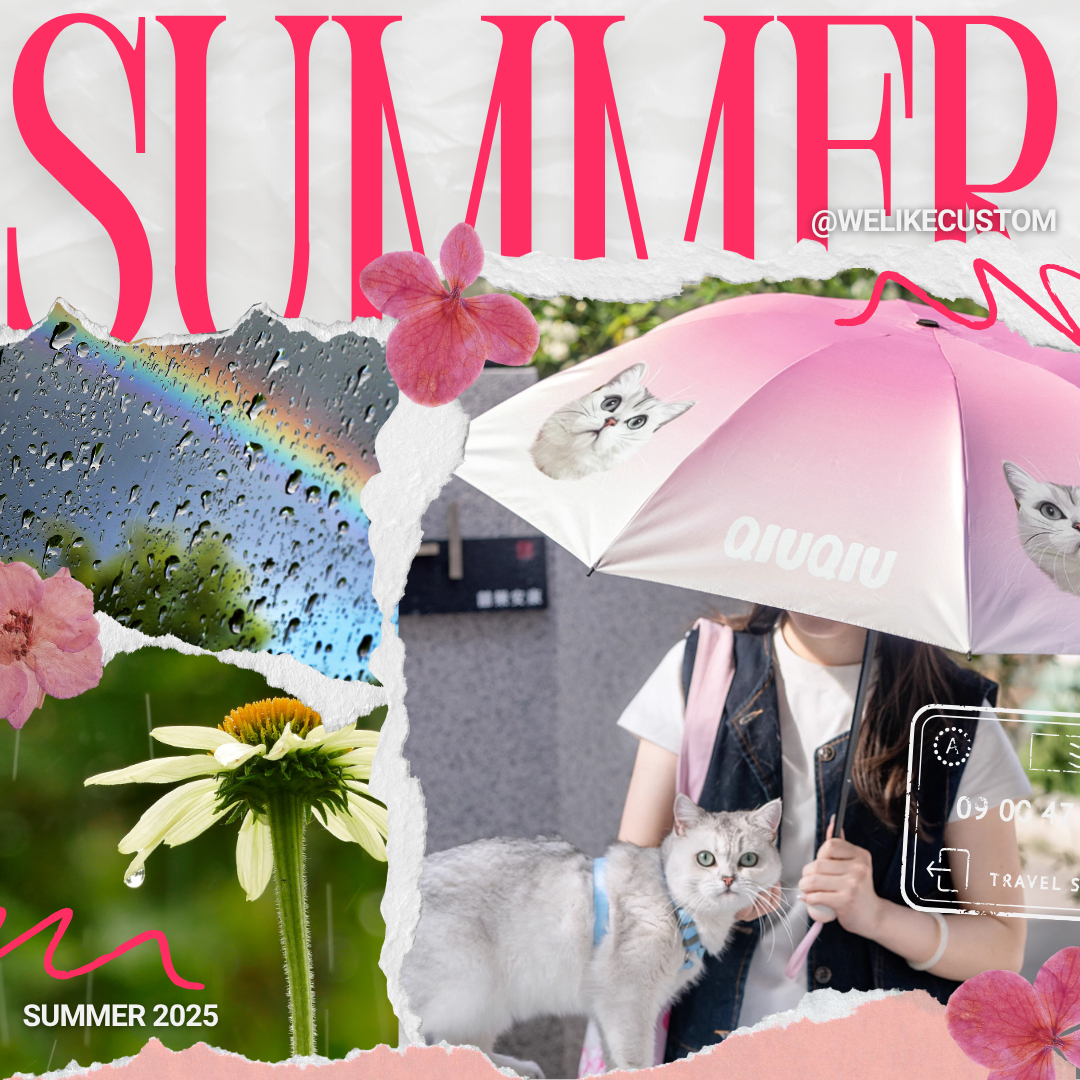 【ペットフォトカスタム傘】雨の日も愛犬の笑顔を一緒に！オリジナルデザインで毎日を温かく​-welikecustom-MJ