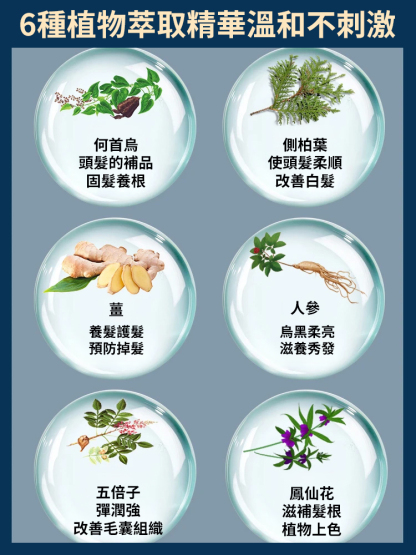 非遺傳性承植物染髮膏