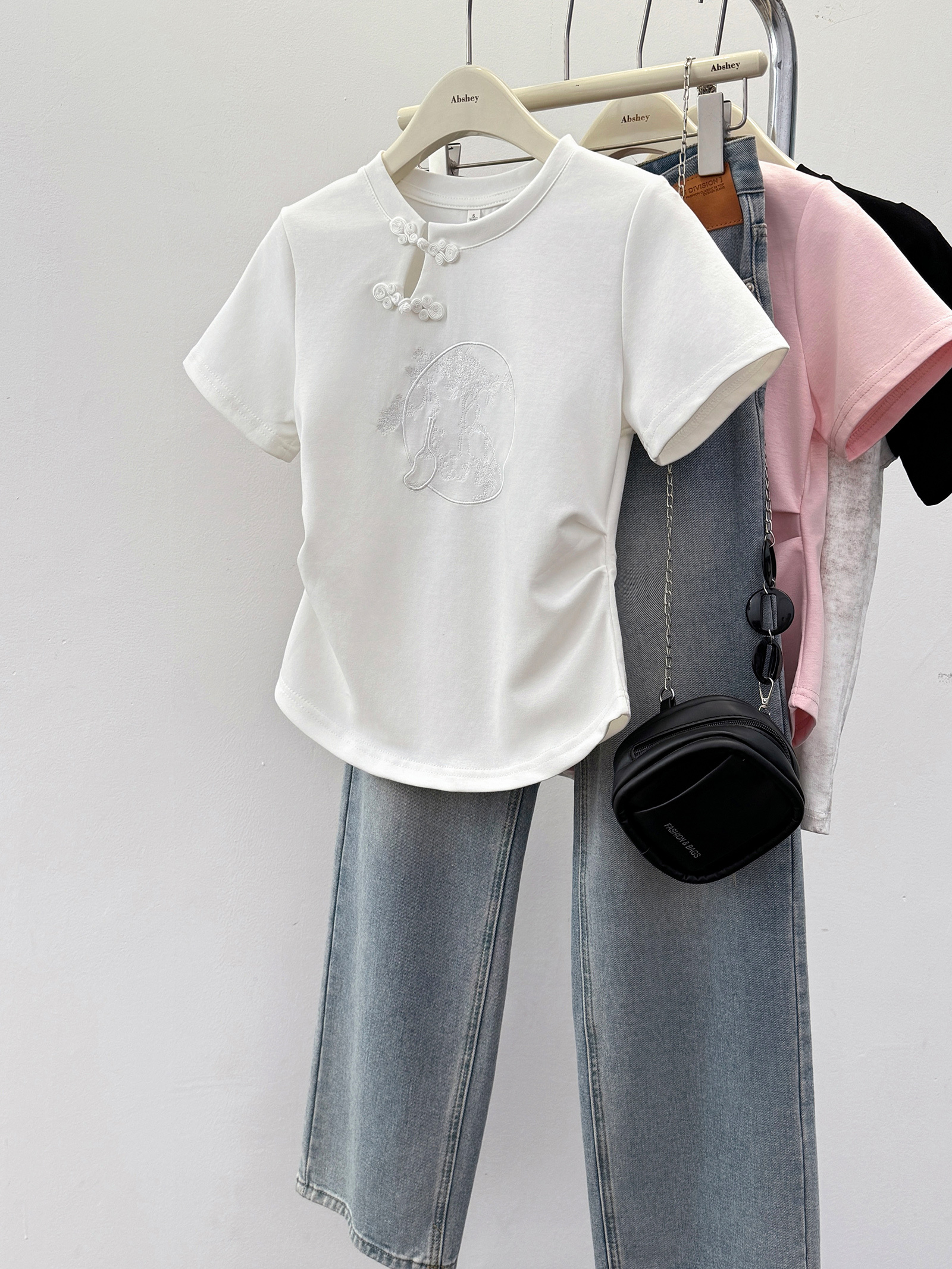 Fit Jacquard Crop Top 提花收腰T恤*3 Colors