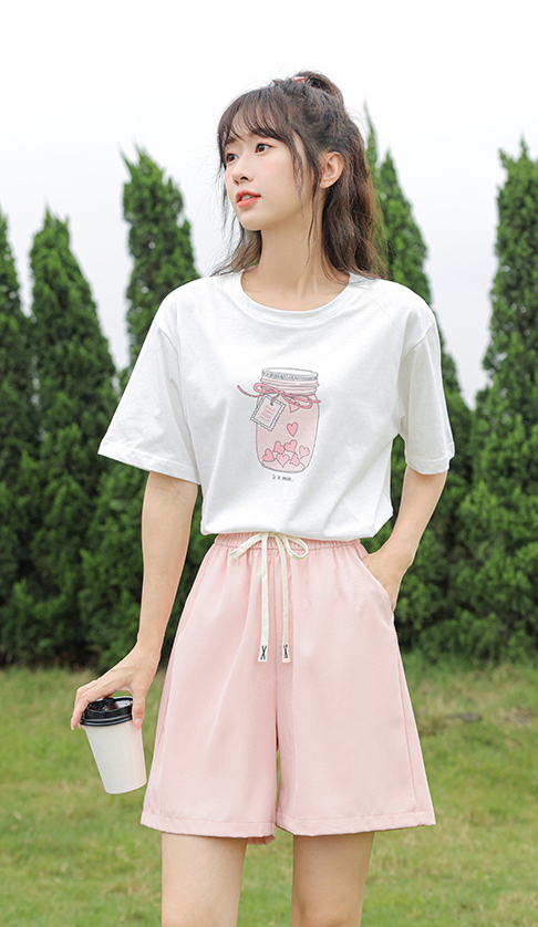 Pink Wide-Leg Shorts 五分阔腿短裤*Pink XL