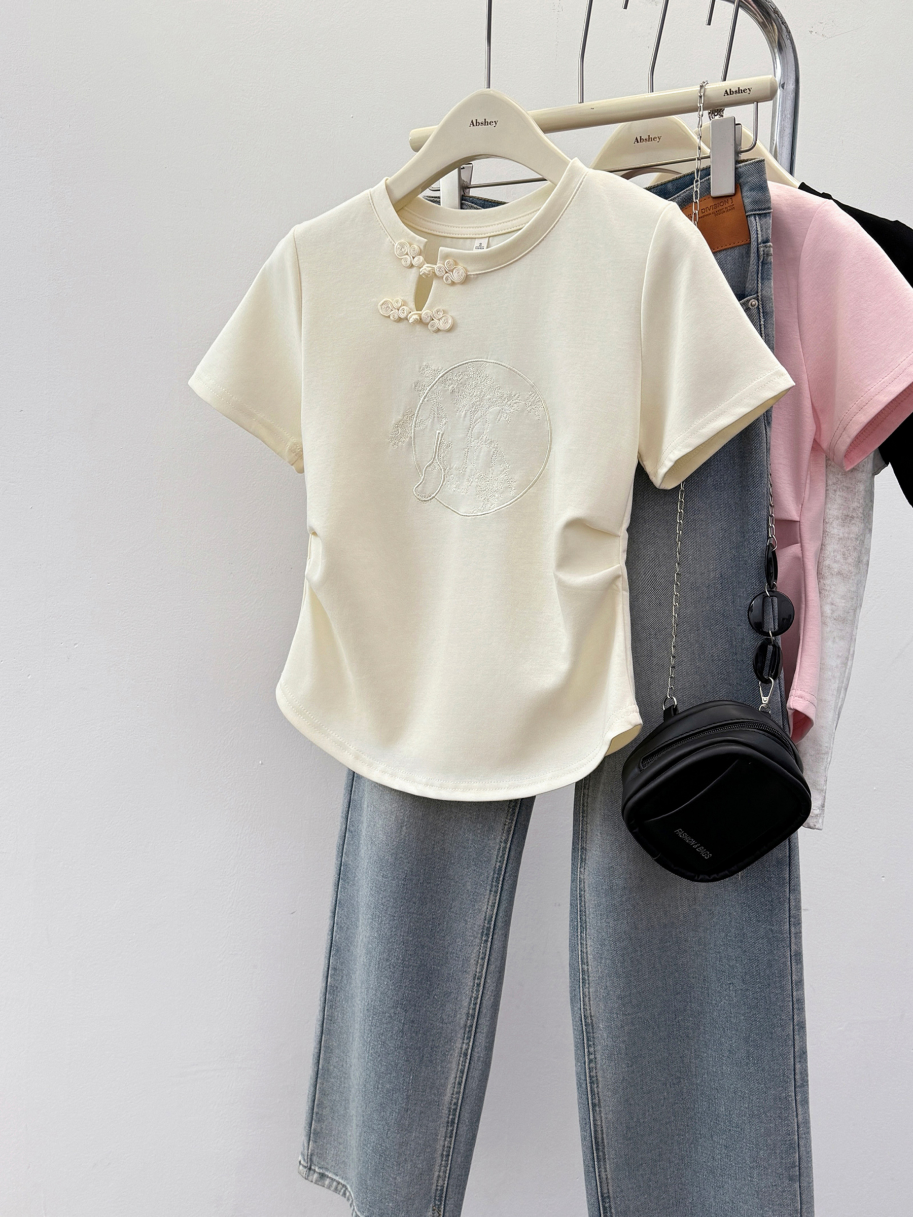 Fit Jacquard Crop Top 提花收腰T恤*3 Colors