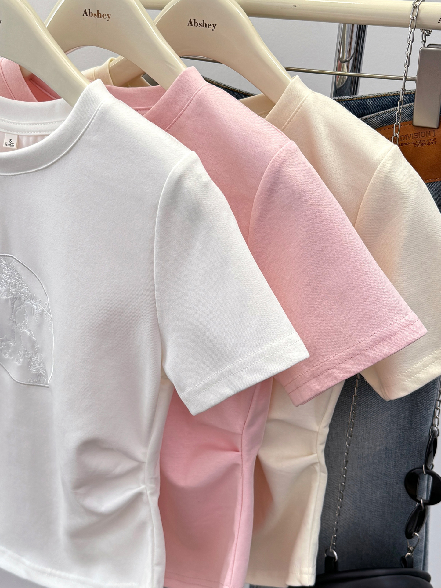 Fit Jacquard Crop Top 提花收腰T恤*3 Colors