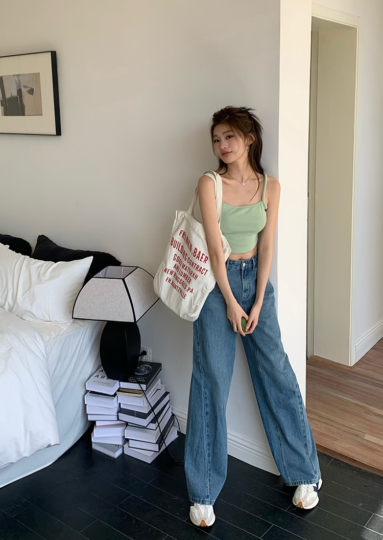 Vintage Wide-Leg Jeans for Women 复古阔腿裤牛仔裤