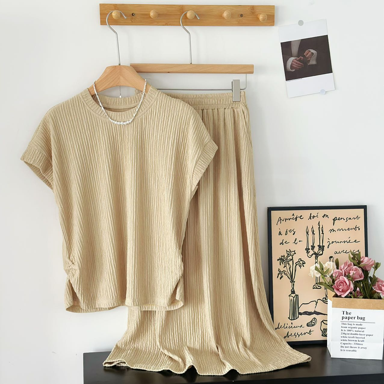 EVERYDAY Casual Tee & Skirt Set 休闲百搭T恤+半身裙套装*5 Colors