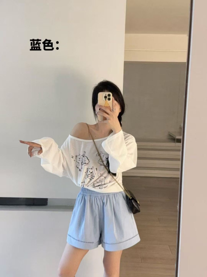 Eyelet A-Line Shorts 镂空A字短裤*4 Colors