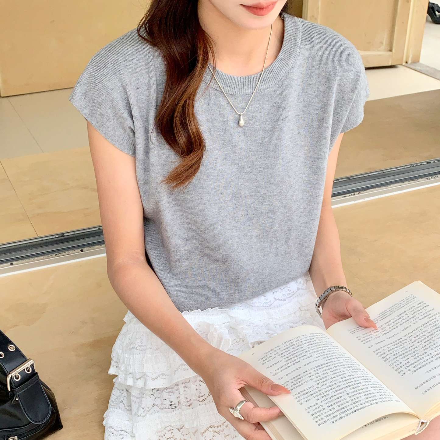 Basic Crew Neck Knit Top基础款圆领针织上衣*7 Colors