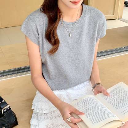 Basic Crew Neck Knit Top基础款圆领针织上衣*7 Colors