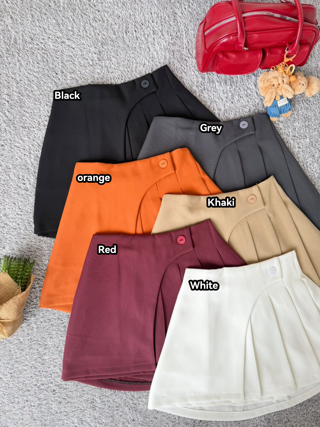 SIGNATURE Pleated Mini Skirt 不规则百褶短裙*6 Colors