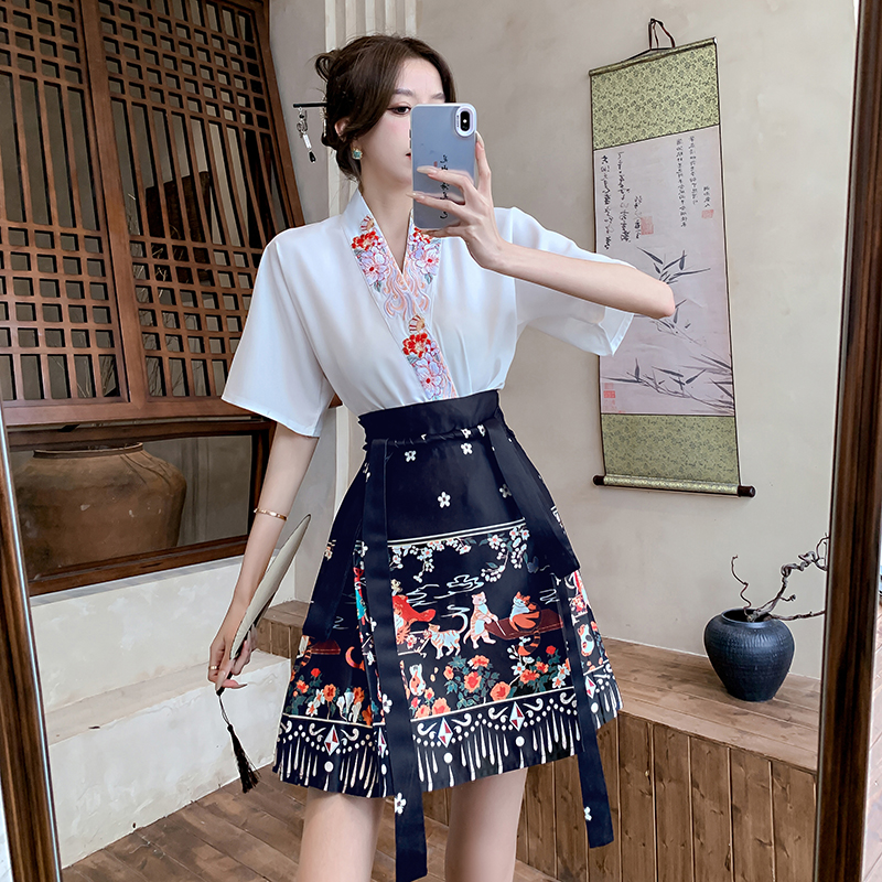 5937 Short Horse-face skirt Set 短款马面裙套装