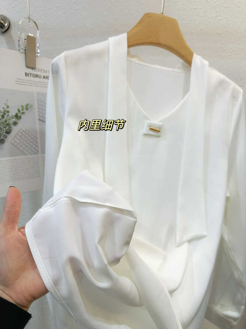 PARVÉ Scarf Tie Blouse 飘带轻奢衬衫*5 Colors