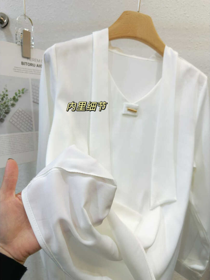 PARVÉ Scarf Tie Blouse 飘带轻奢衬衫*5 Colors