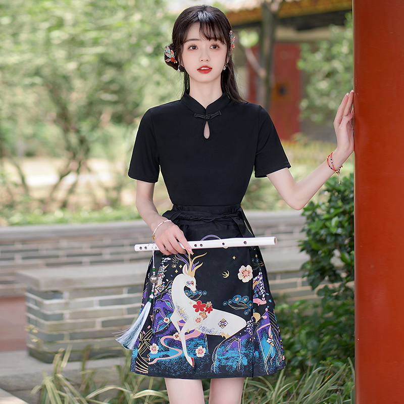 6126 Short Horse-face skirt Set 短款马面裙套装