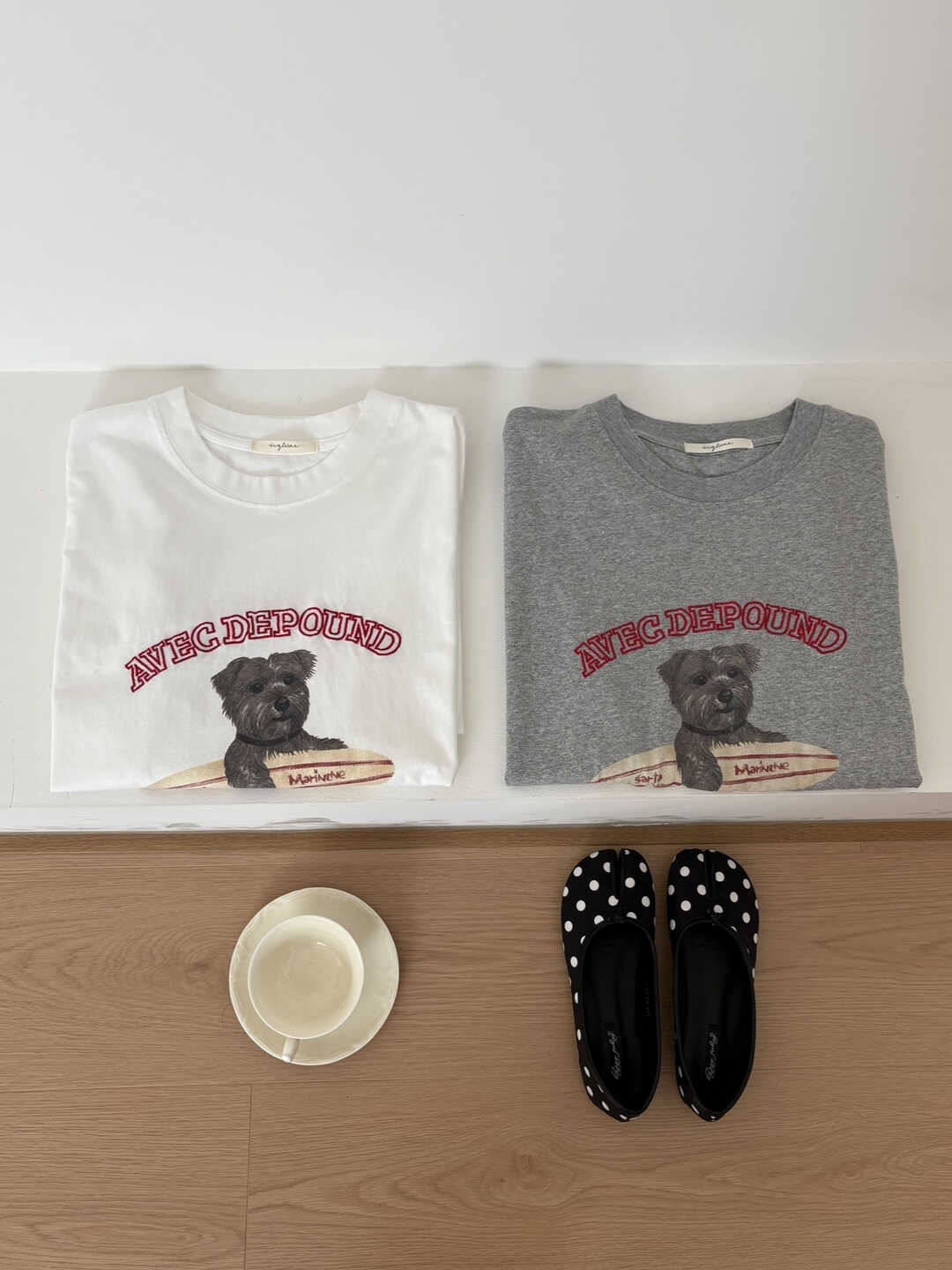 Skateboard Bear Print Oversized T-Shirt 滑板小熊✤ins小熊印花宽松T恤*2 Colors