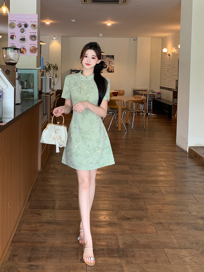 New Chinese Style Cheongsam 新中式旗袍裙