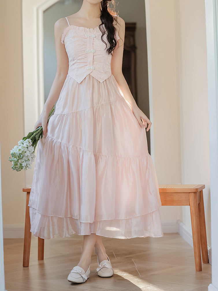 Rose Sweet Fairy Long Dress 蔷薇甜美仙气长裙