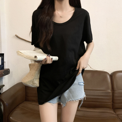 Casual U-Neck Tee U领宽松t恤*2 Colors