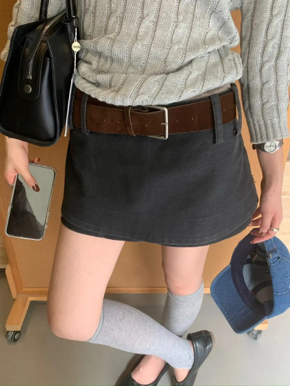 CHIC High-Waist Skort 独特好看！高腰防走光半身裙* 3 Colors