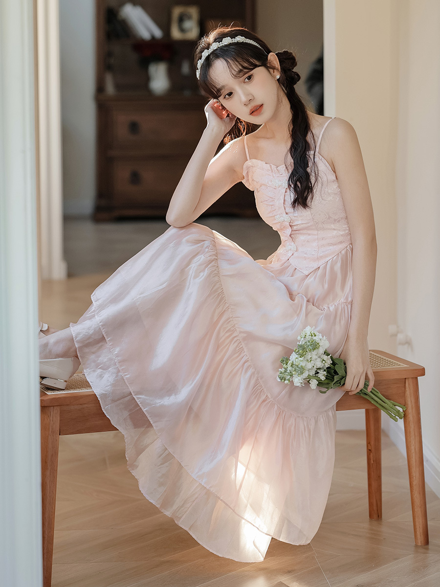 Rose Sweet Fairy Long Dress 蔷薇甜美仙气长裙