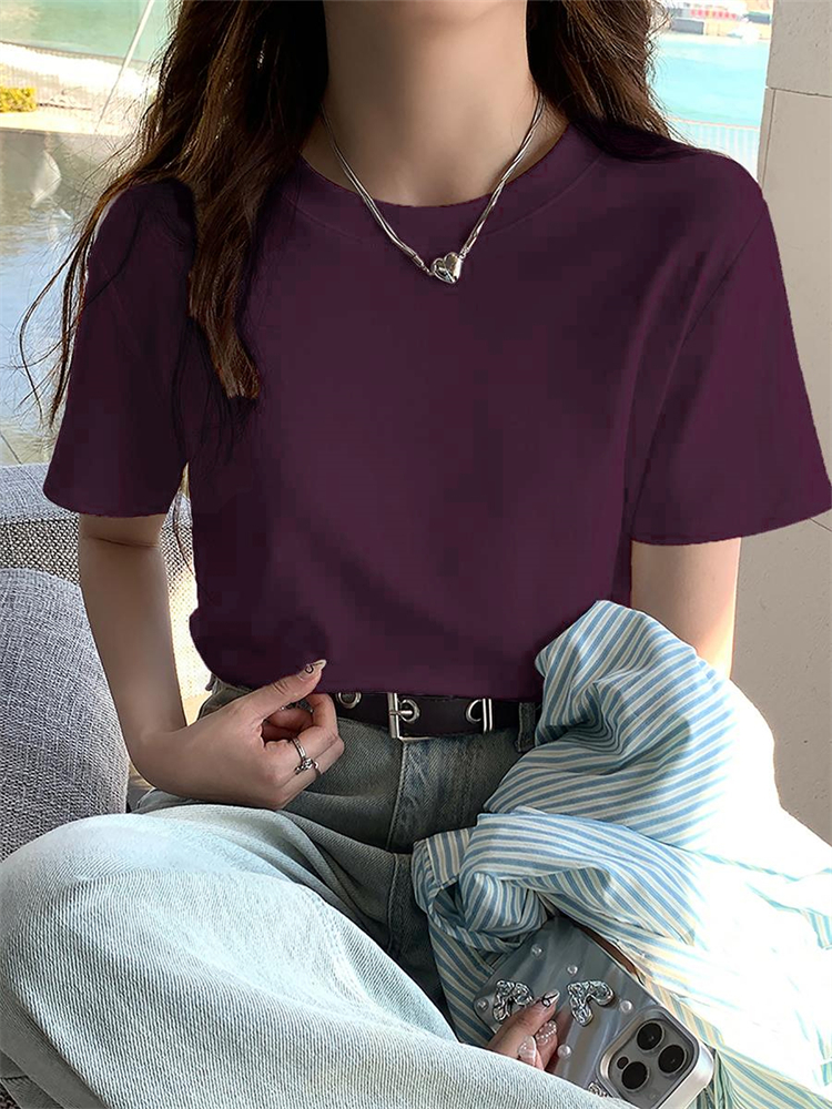 Basic Color Tee纯色圆领短袖t恤* 16 Colors