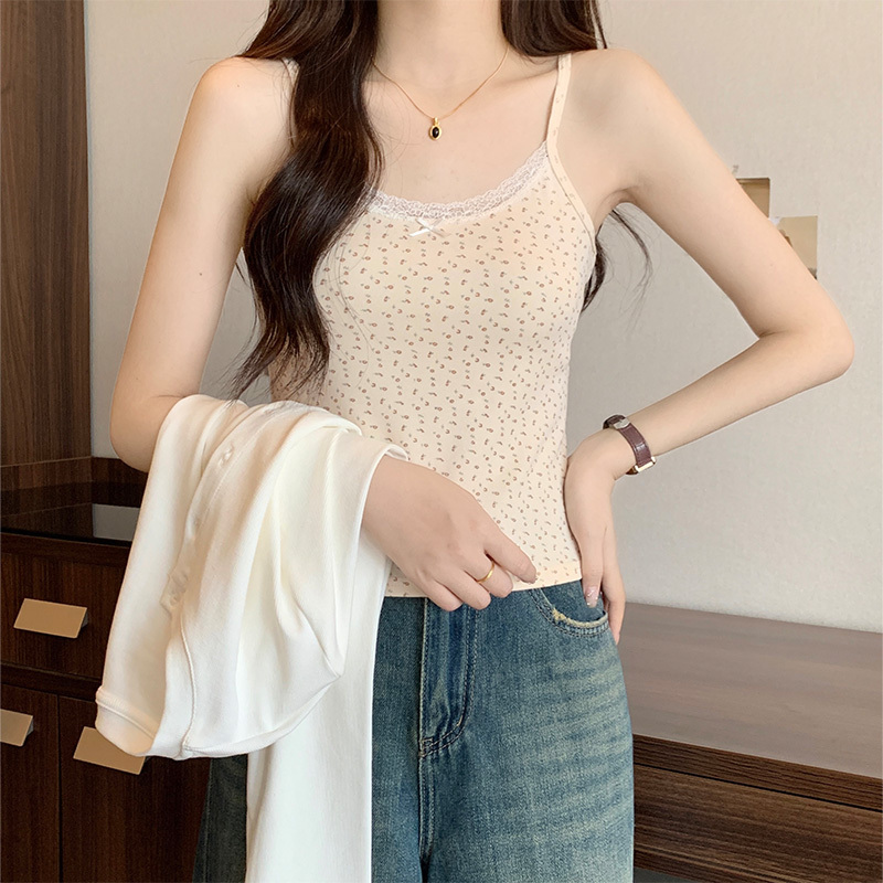 Vintage Floral Lace Cami 碎花蕾丝小吊带*3 Colors