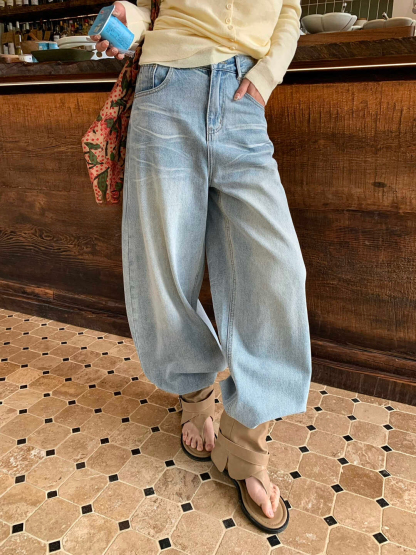 Washed Cat Scratch Casual Jeans 裤型太正 ◣洗水猫抓纹休闲牛仔裤*2 Colors