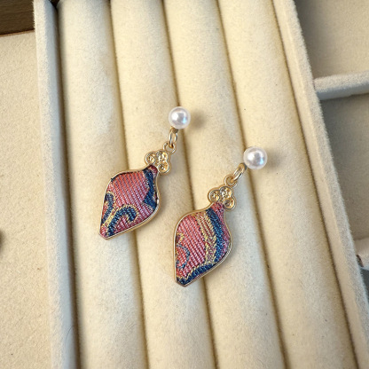 Song Brocade Statement Earrings 宋锦造型耳环* 9 Design