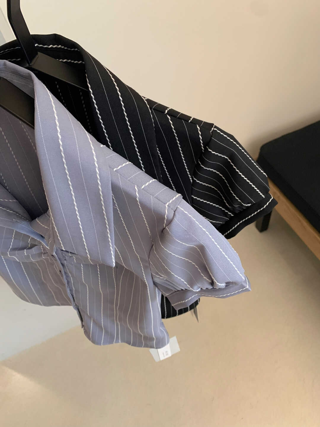 Vintage Striped Color-Block Shirt 复古条纹撞色衬衫*2 Colors