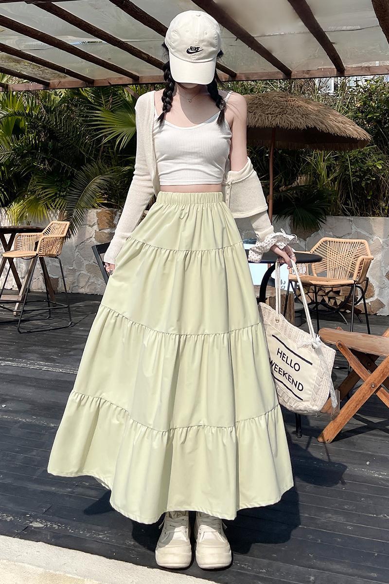 Gentle Temperament Flared Umbrella Skirt 温柔大摆蛋糕裙