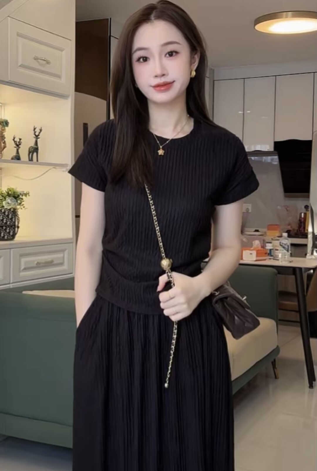 EVERYDAY Casual Tee & Skirt Set 休闲百搭T恤+半身裙套装*5 Colors