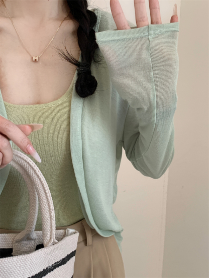 Grace Thin Knit Cardigan 薄款防晒开衫*5Colors